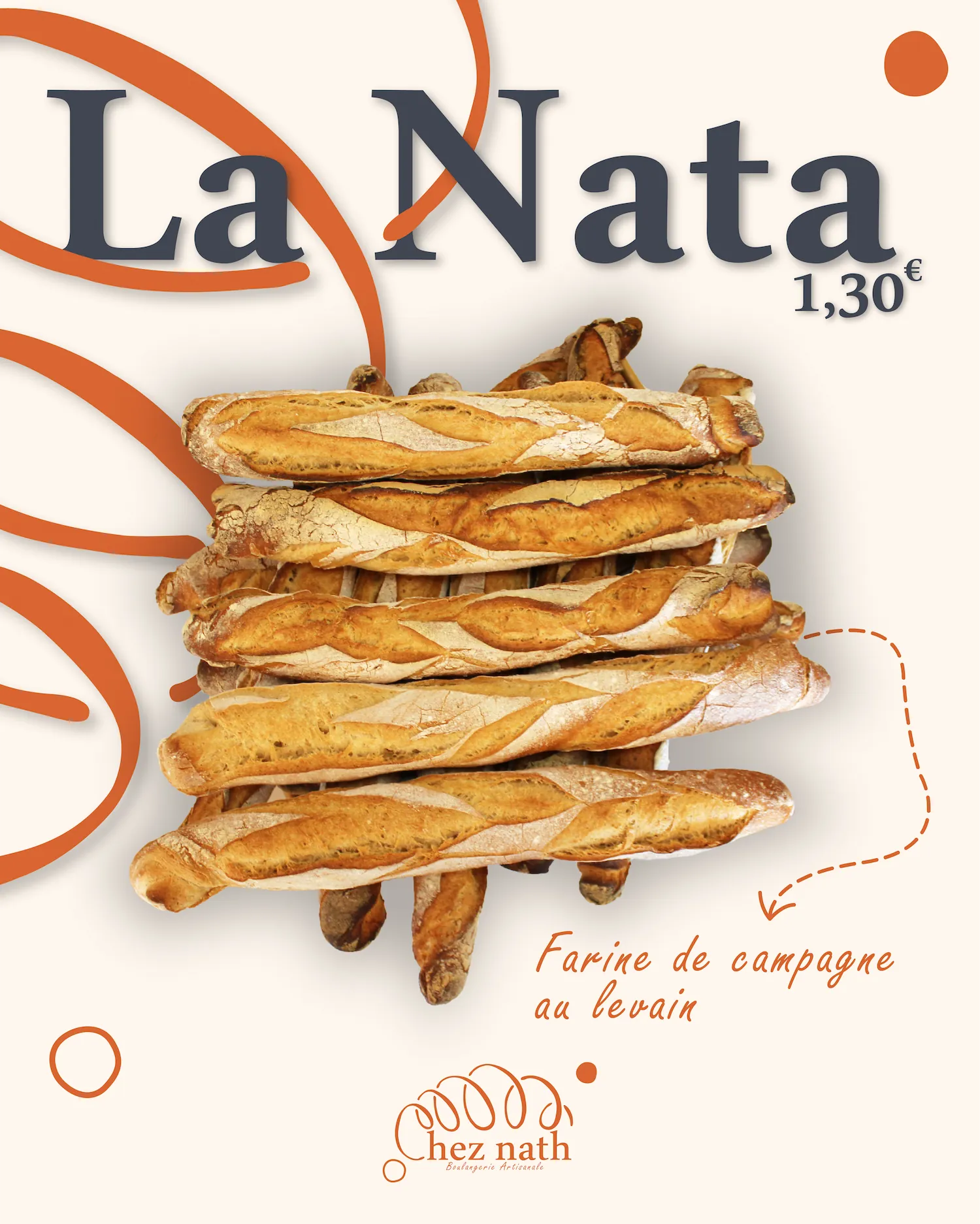 Puplication de Chez Nath Boulangerie de Donzac